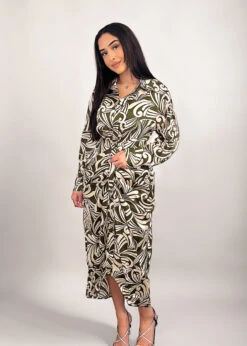 Midikleid Mit Muster