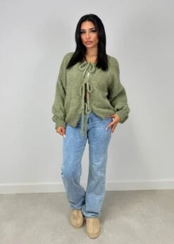 Cardigan Mit Schleifen Details