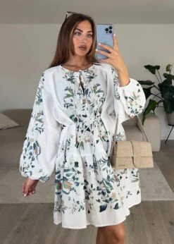 Minikleid Mit Blumenmuster