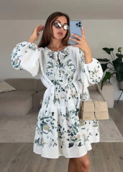 Minikleid Mit Blumenmuster 12 Minikleid Mit Blumenmuster -NAHA Damenmode IMG 0331 2