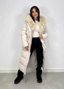 Langer Parka Mit Kunstfell -NAHA Damenmode IMG 0864