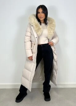 Langer Parka Mit Kunstfell -NAHA Damenmode IMG 0865