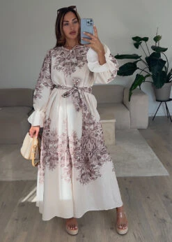 Maxikleid Mit Volantärmeln -NAHA Damenmode IMG 1596