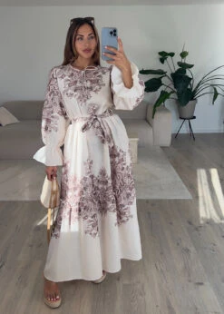 Maxikleid Mit Volantärmeln -NAHA Damenmode IMG 1597