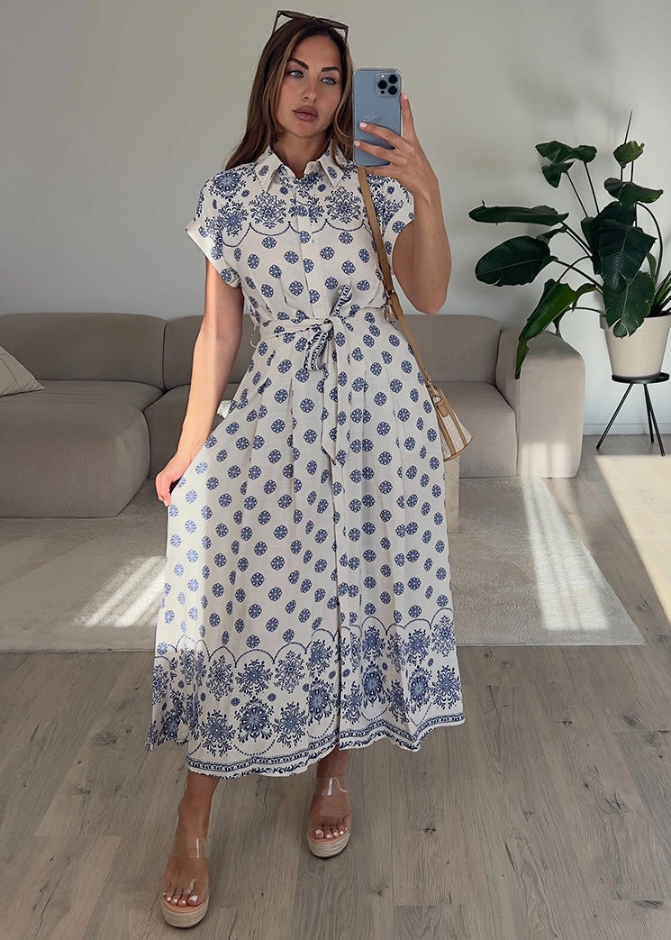 Hemdblusenkleid Mit Print 3 Hemdblusenkleid Mit Print