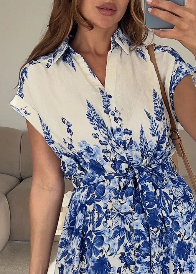 Hemdblusenkleid Mit Floralem Print 5 Hemdblusenkleid Mit Floralem Print – Bild 3