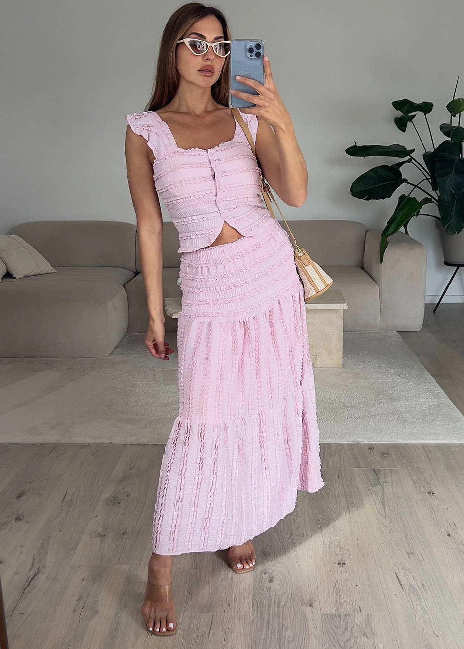 Zweiteiler Set Mit Carmentop Und Maxirock 5 Zweiteiler Set Mit Carmentop Und Maxirock – Bild 3