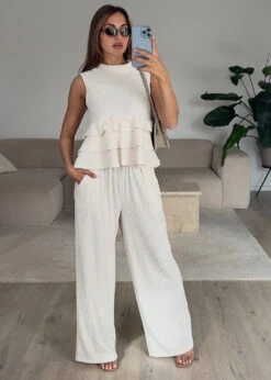 Zweiteiler Set Mit Rüschen-Top