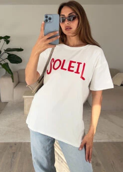 Oversized T-Shirt "SOLEIL" Mit Print