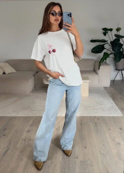 Oversize T-Shirt Mit Kirschprint -NAHA Damenmode IMG 2014