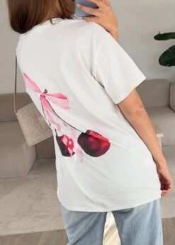 Oversize T-Shirt Mit Kirschprint -NAHA Damenmode IMG 2018