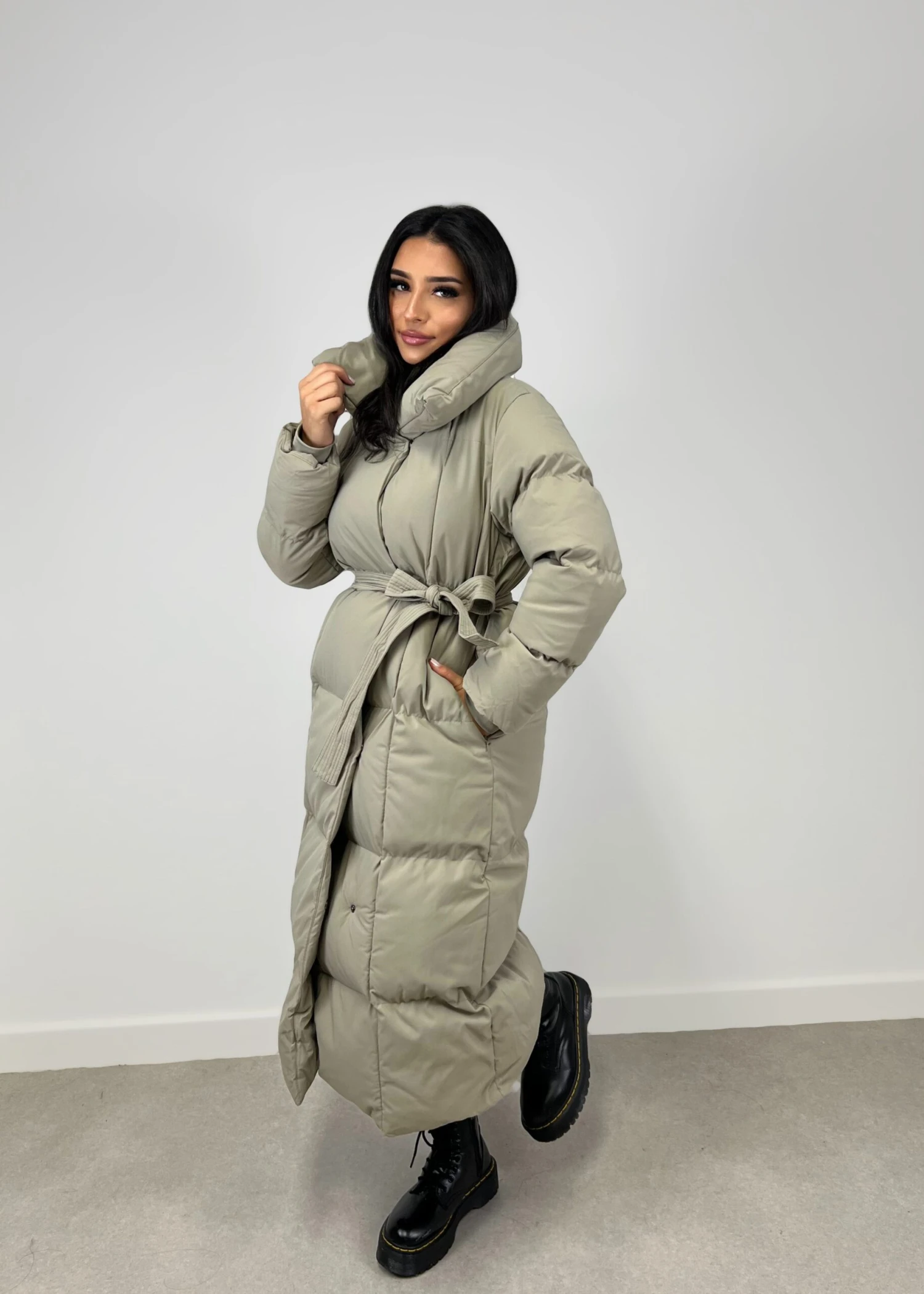 Lange Winterjacke Mit Gürtel 3 Lange Winterjacke Mit Gürtel