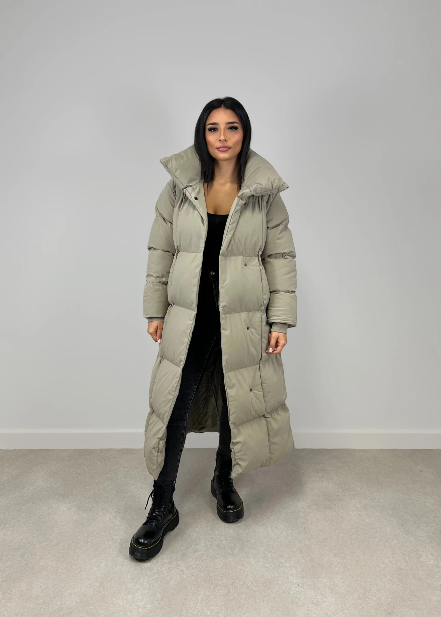 Lange Winterjacke Mit Gürtel 6 Lange Winterjacke Mit Gürtel – Bild 4