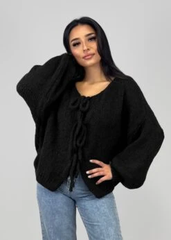 Cardigan Mit Schleifen Details -NAHA Damenmode IMG 2150