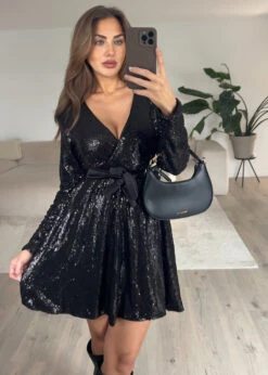 Kurzes Paillettenkleid