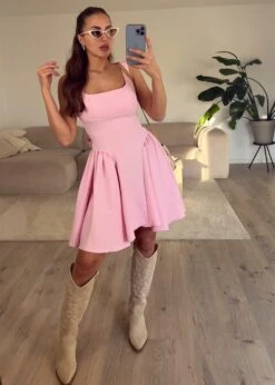 Minikleid Mit Volant-Details