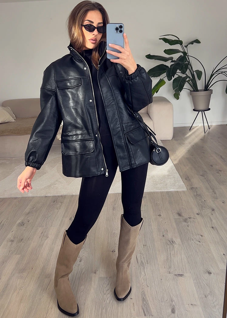 Kunstlederjacke 7 Kunstlederjacke – Bild 5