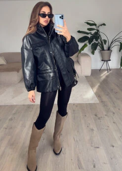 Kunstlederjacke 15 Kunstlederjacke -NAHA Damenmode IMG 7938