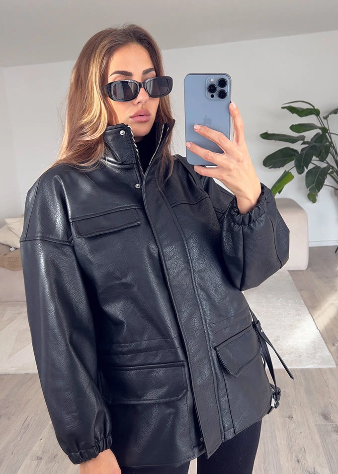 Kunstlederjacke 5 Kunstlederjacke – Bild 3