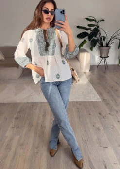 Boho Bluse
