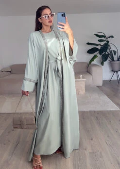 Zweiteiliges Kleid Mit Strass-Details