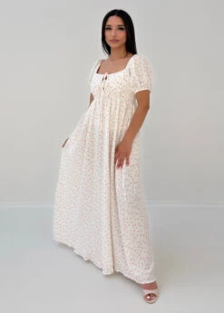 Luftiges Maxikleid Mit Blumenmuster