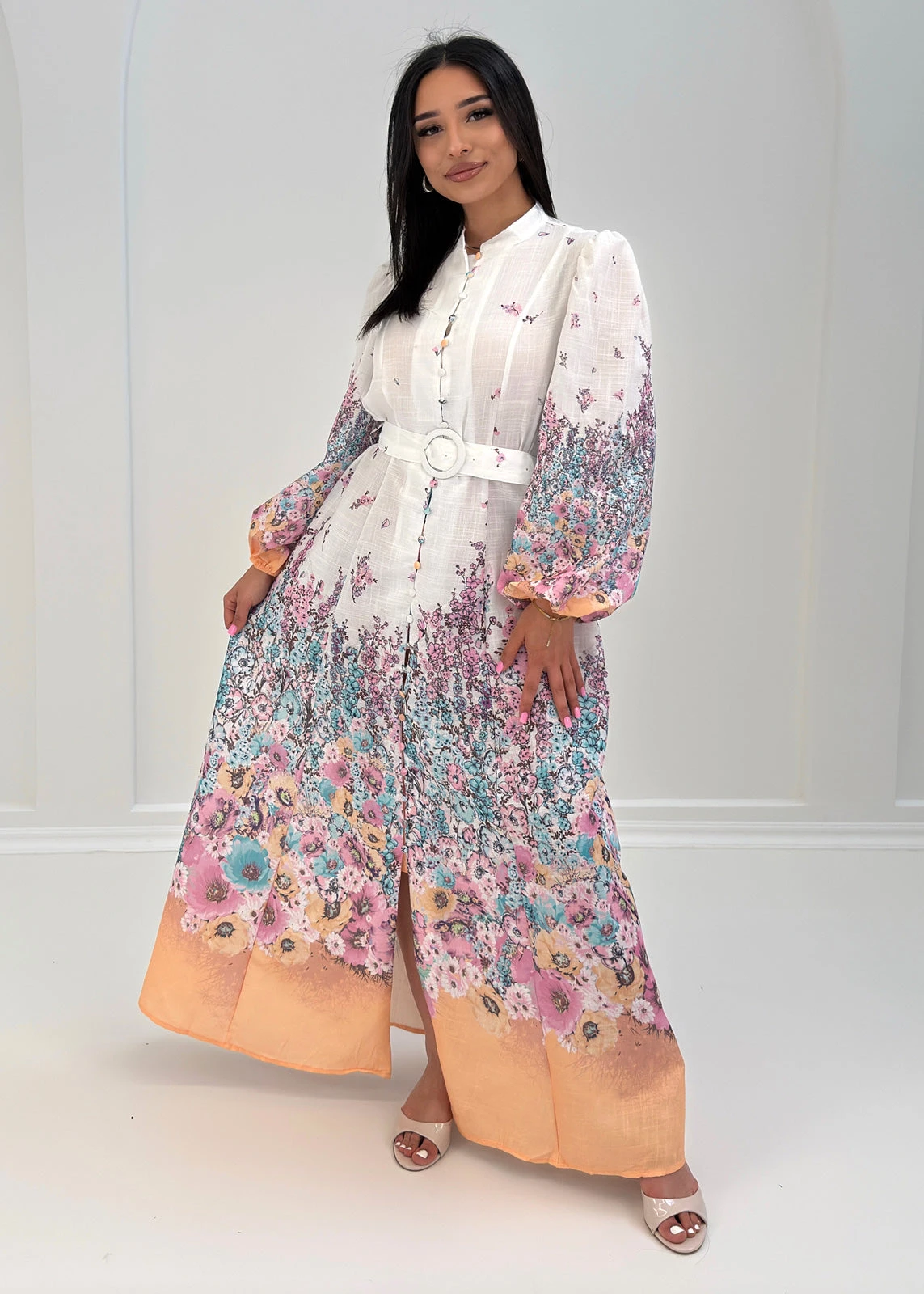 Geblümtes Maxikleid 3 Geblümtes Maxikleid