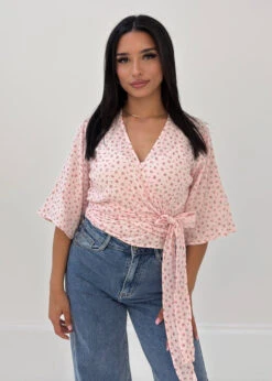 Wickelbluse Aus Musselin