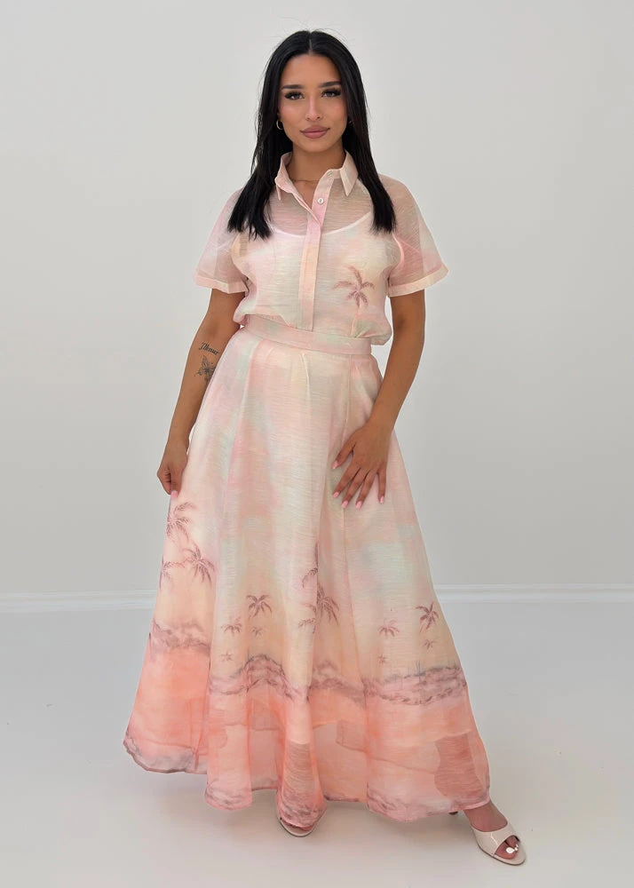 Set Aus Hemdbluse & Maxirock 5 Set Aus Hemdbluse & Maxirock – Bild 3