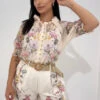 Zweiteiler Mit Floralem Print -NAHA Damenmode Zweiteiler mit Floralem Muster 1