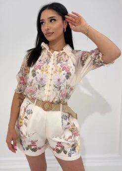 Zweiteiler Mit Floralem Print