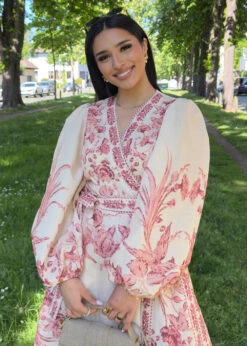 Maxikleid Mit Floralem Muster -NAHA Damenmode maxikleid mit floralem Muster 1