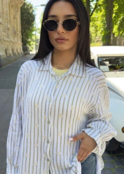 Musselin-Bluse Mit Blümchen -NAHA Damenmode musselin bluse mit bluemchen2